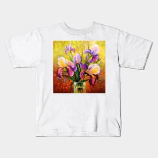 Bouquet of irises Kids T-Shirt